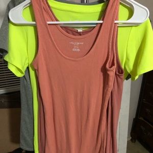 Coral/peach maternity tank
